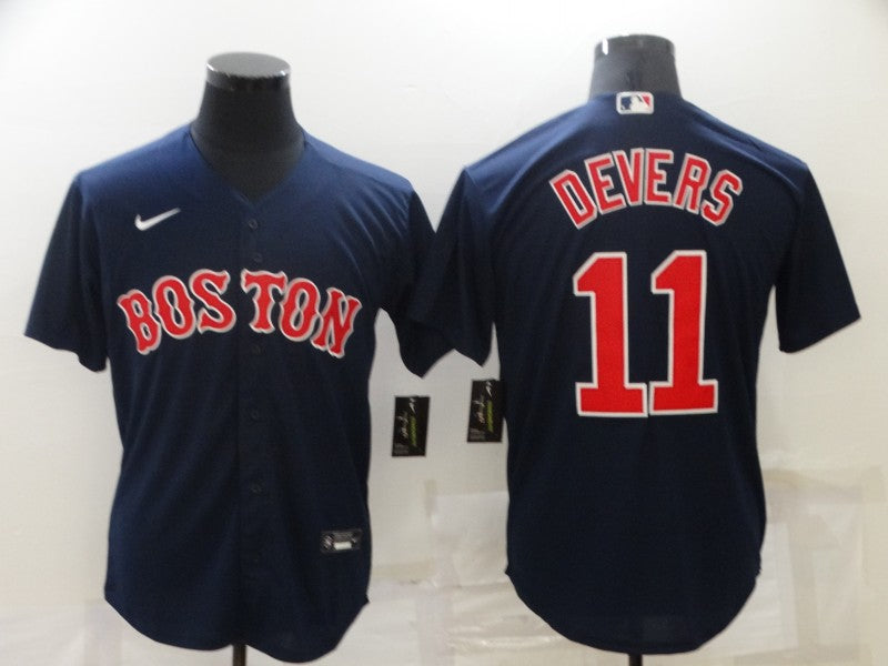 Men's Boston Red Sox Rafael Devers #11 Navy Baseball Jersey